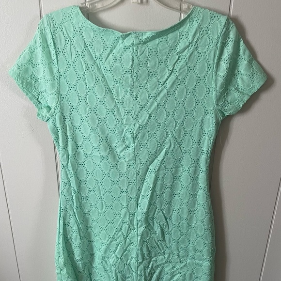 Green Pattern Dress - Picture 3 of 4